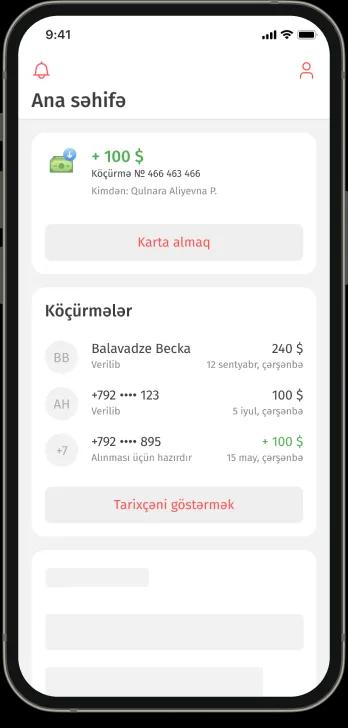 Köçürməni dərhal karta mədaxil etmək